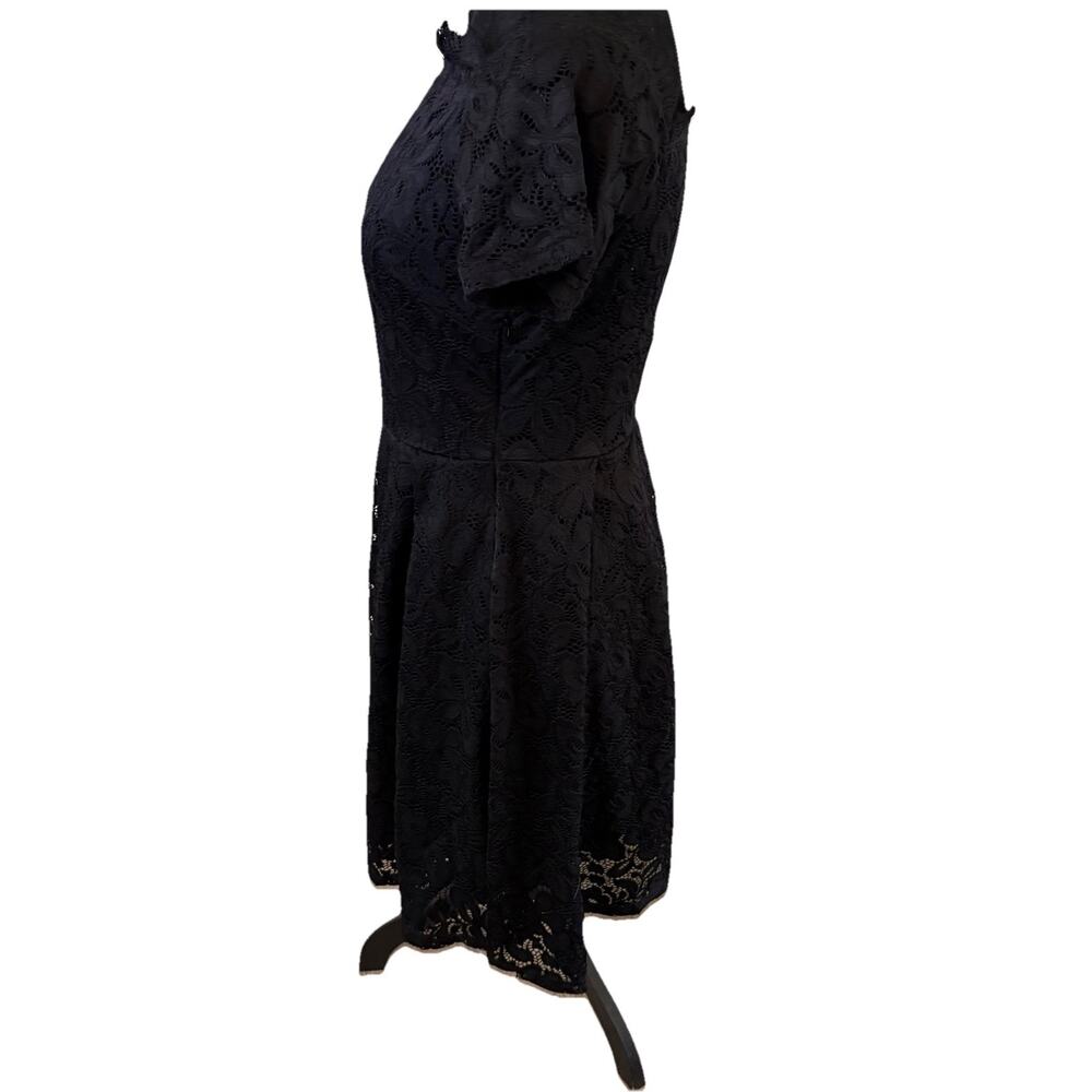 MISSMAY Retro Gorgeous City Dress Floral Lace Black Size Medium - Picture 4 of 6